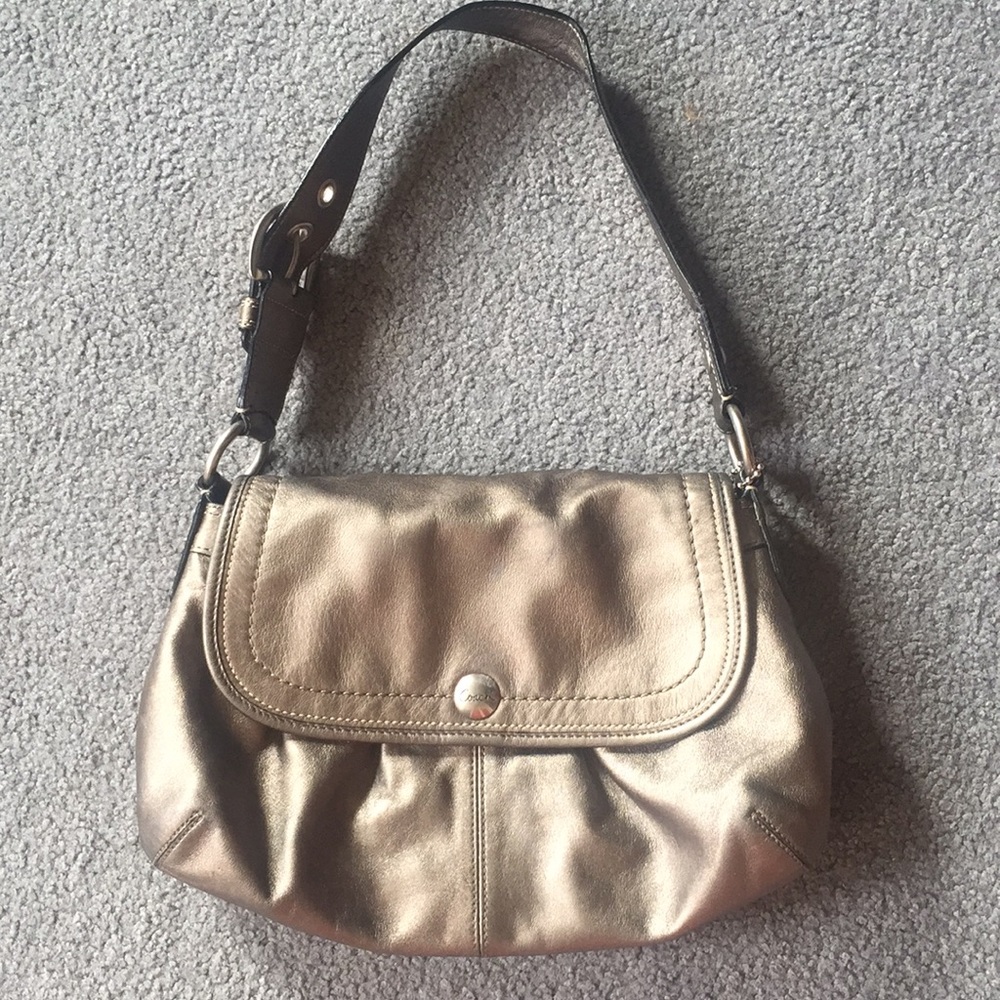 Vintage Gold Coach Purse